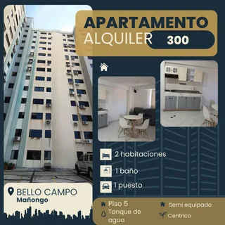 Apartamento en Resd. Bello Campo en Mañongo