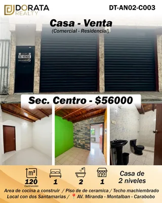 Casa en Centro, Montalbán, Carabobo