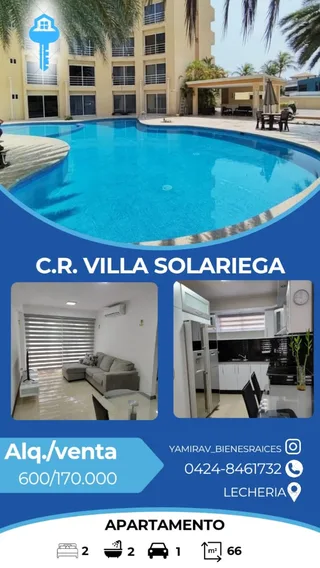 Apartamento en C.R. Villa Solariega, Lecheria
