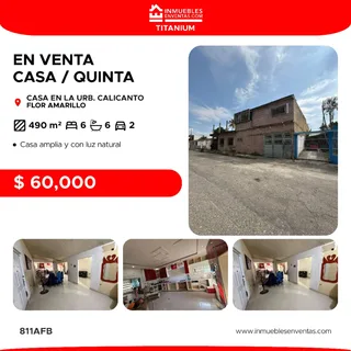 Casa en Urb. Calicanto zona Industrial el Recreo