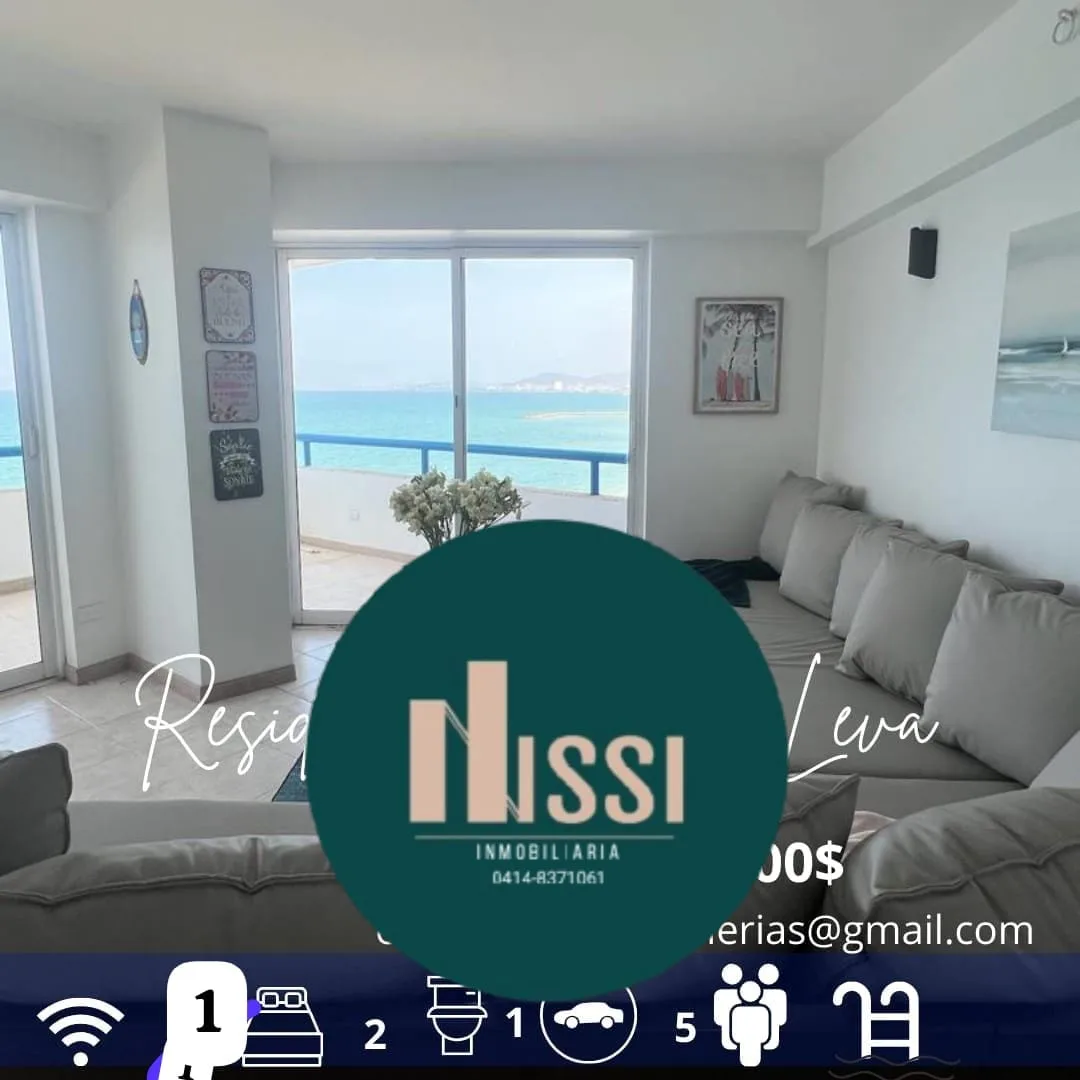 Apartamento en Alquiler en Res. Mar de Leva, Lechería, Frente a Playa Lido — 1 hab — USD 100