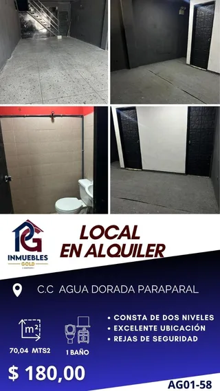 Local en CC L AGUA DORADA PARAPARAL