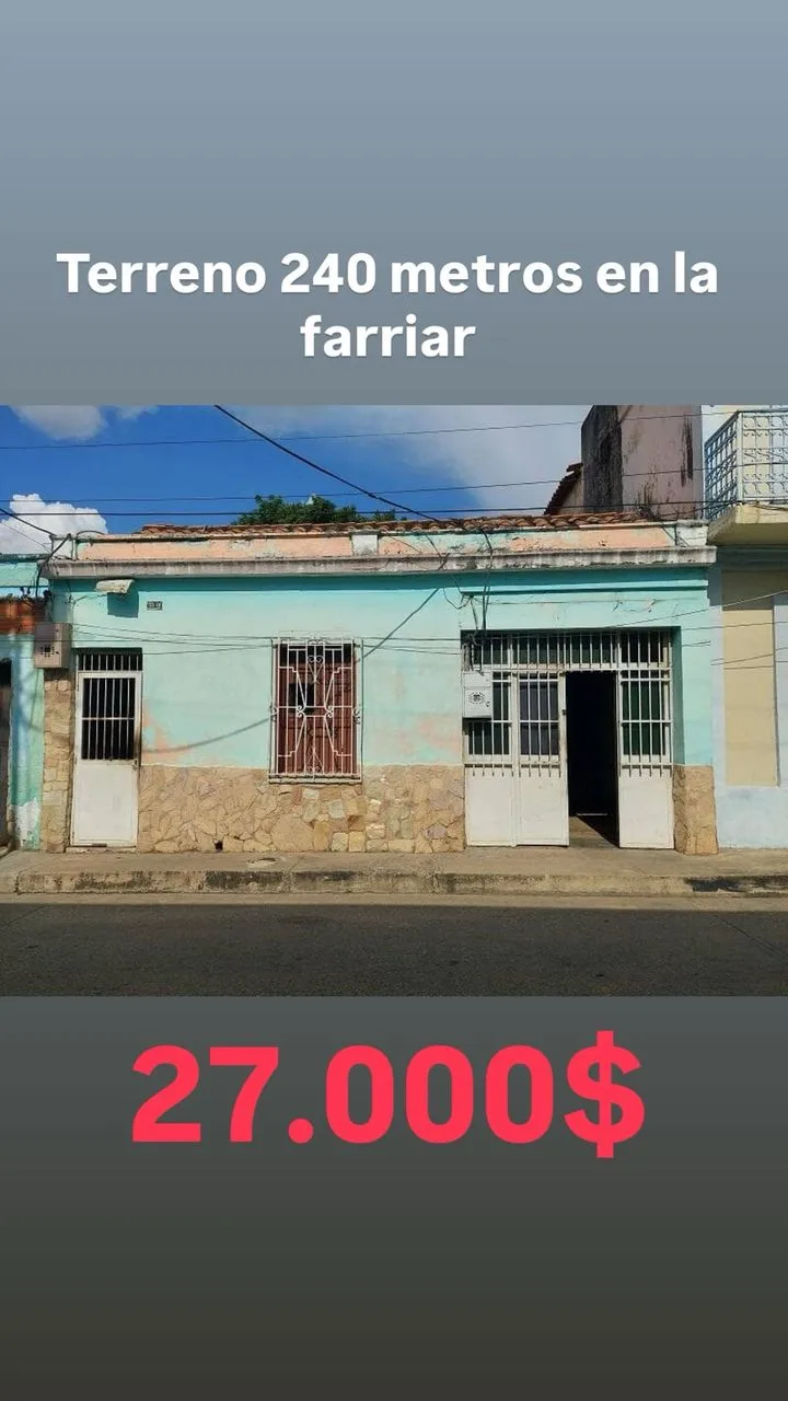 Terreno en Venta en La Farriar 240m² — USD 27,000