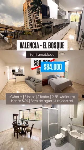 Apartamento en Resd Bosque Arriba - El Bosque