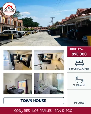 Townhouse en Conjunto residencial Los Frailes