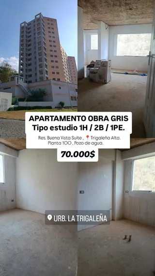 Apartamento en Res. Buena Vista Suite, Trigaleña Alta
