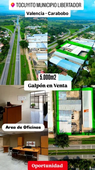 Galpón en Autopista Valencia Campo Carabobo, Parroquia Tocuyito, Municipio Libertador, Valencia - Carabobo