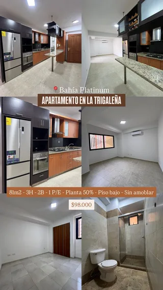 Apartamento en Res. Bahía Platinum – La Trigaleña