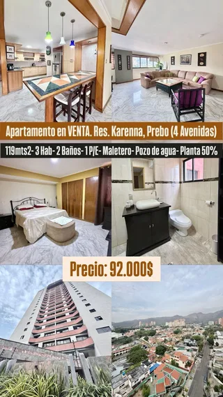 Apartamento en Urb. Prebo, Res. Karenna