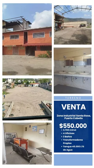 Terreno en Zona Industrial de Santa Rosa - Puerto Cabello