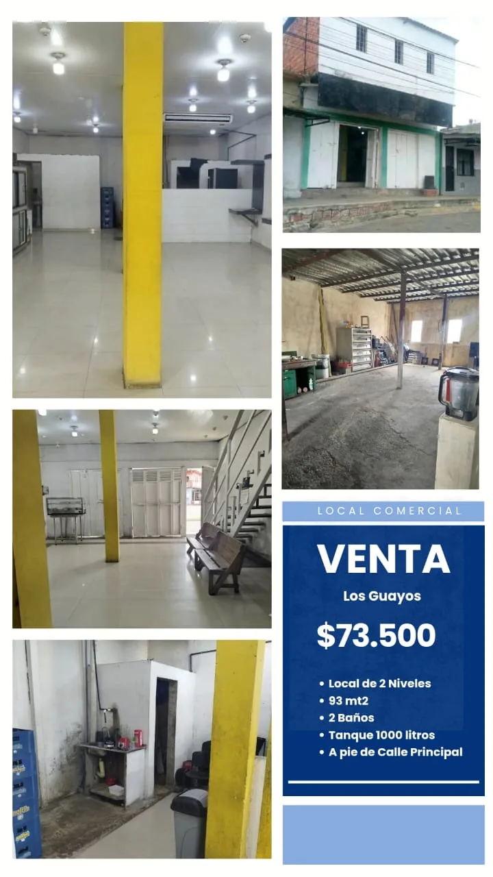 Local en Venta en Av Principal de los Guayos 93m² — USD 73,500
