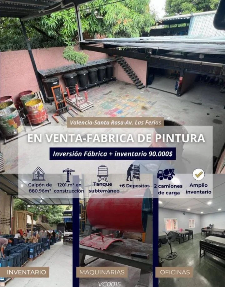 Galpón en Venta en Santa Rosa - Valencia — 5 hab 1201m² — Precio a consultar