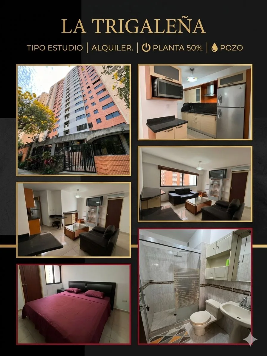 Apartamento en Alquiler en Res. Bahía blanca (parte Alta), La Trigaleña — 1 hab 55m² — USD 350