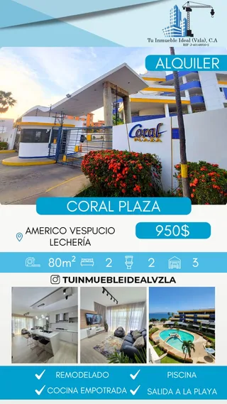Apartamento en Conjunto Residencial Coral Plaza, Av. Americo Vespucio