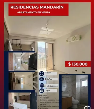 Apartamento en Urb. Valle de Camoruco Res. Mandarín
