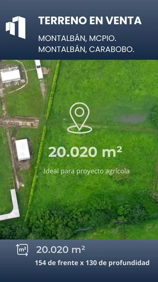 Terreno en Montalbán, Carabobo