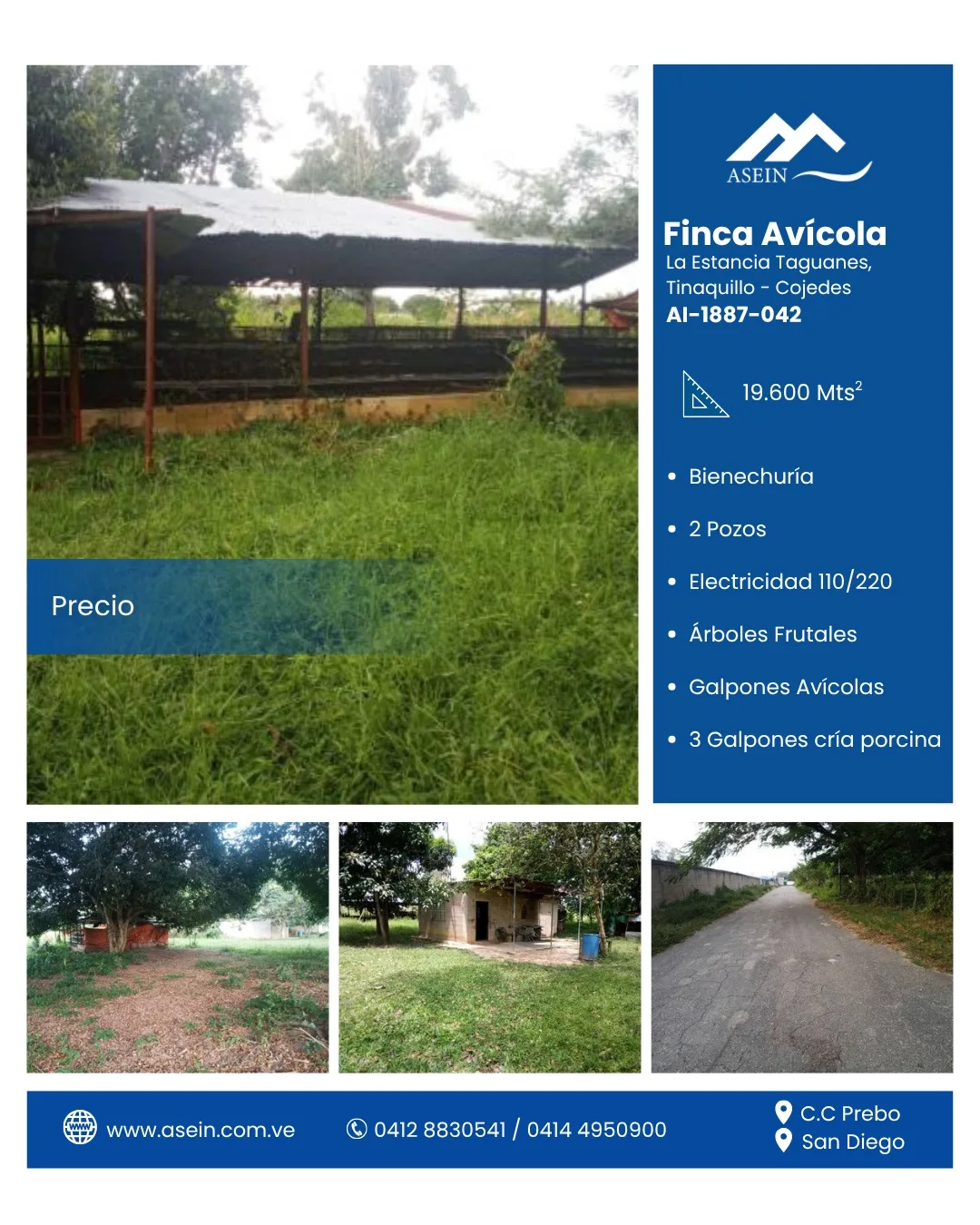 Terreno en Venta en Tinaquillo, La estancia Taguanes, Edo Cojedes 11960m² — USD 30,000