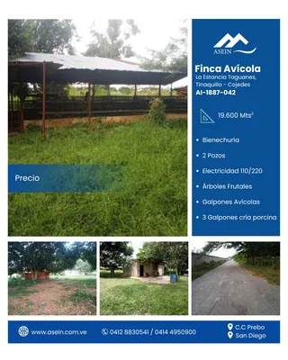 Terreno en Tinaquillo, La estancia Taguanes, Edo Cojedes