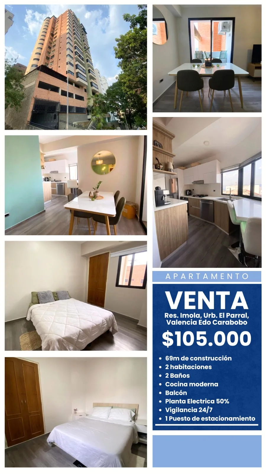 Apartamento en Venta en EL PARRAL — 2 hab 69m² — USD 105,000