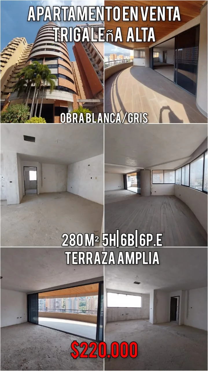 Apartamento en Venta en Trigaleña alta — 4 hab 280m² — USD 220,000