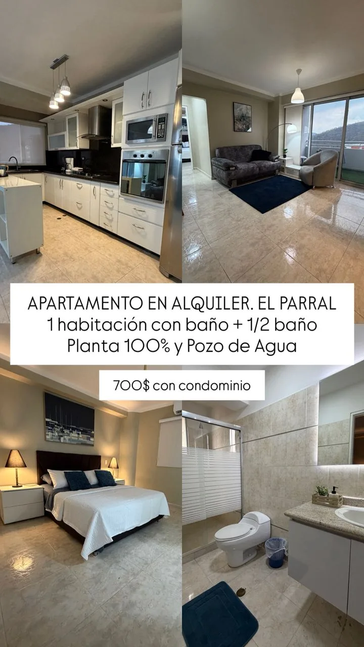 Apartamento en Alquiler en Residencias Le Parc, Urbanización El Parral, Valencia, Estado Carabobo — 1 hab 66m² — USD 700