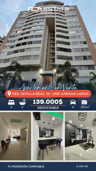 Apartamento en Urb. Sabana Larga