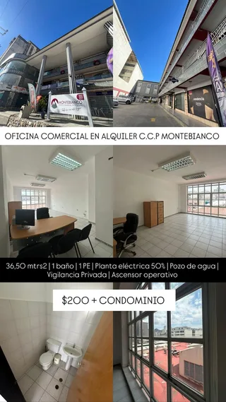 Oficina en Centro Comercial Profesional Montebianco, Sector Los Sauces, calle 137, Av. Bolívar norte, Valencia