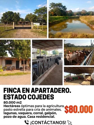 Terreno en Apartaderos, Estado Cojedes