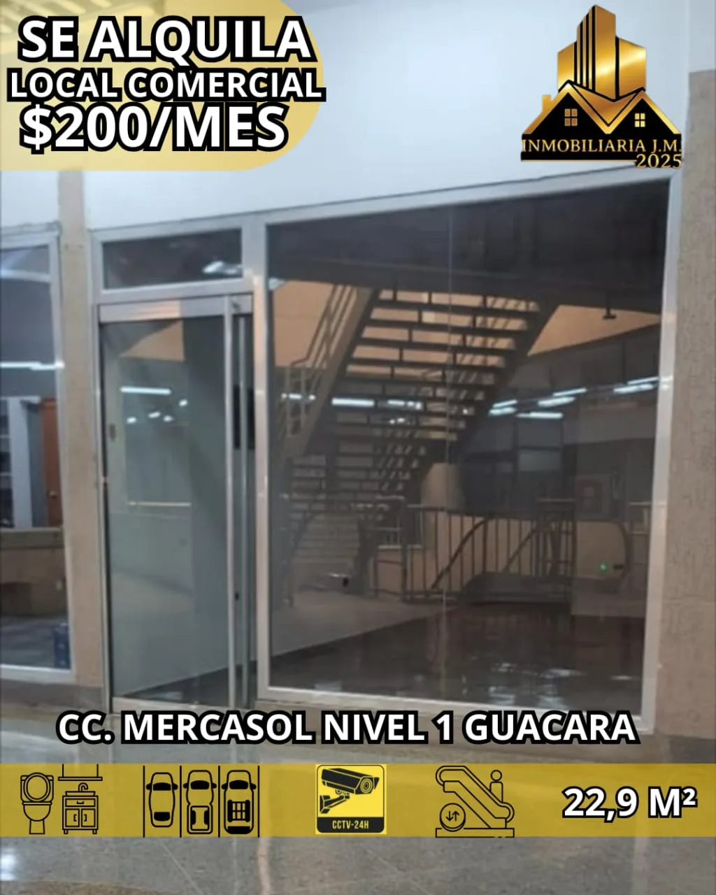 Local en Alquiler en CC Mercasol Guacara 23m² — USD 200
