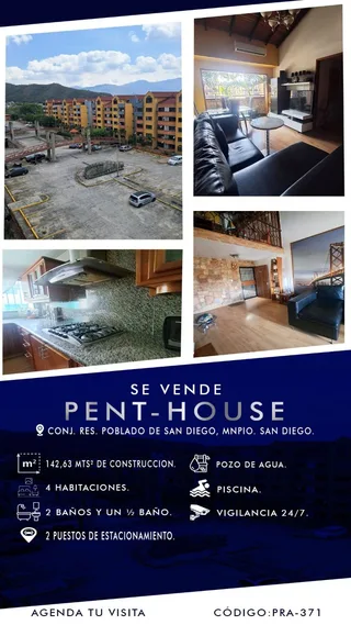Penthouse en Conj. Res. Poblado de San Diego