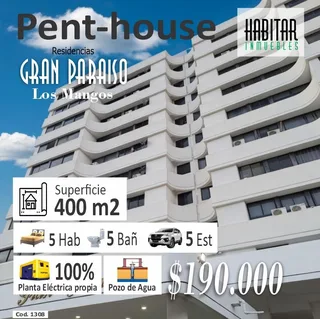 Penthouse en Residencias Gran Paraíso, Los Mangos