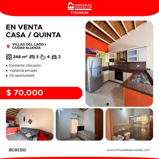 Casa en Villas del Lago I, Ciudad Alianza