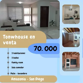 Townhouse en Urb. Amazonia - San Diego