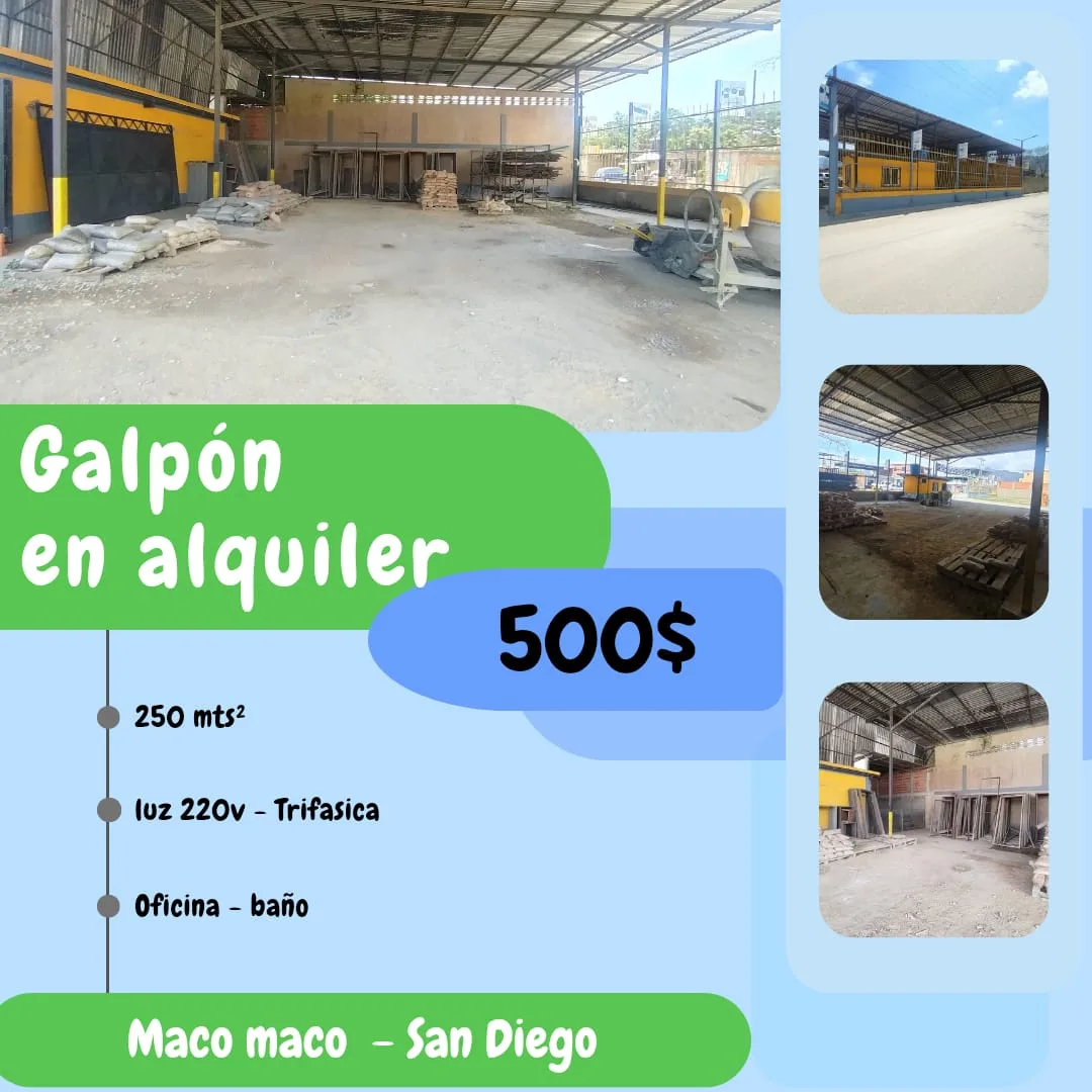 Galpón en Maco Maco