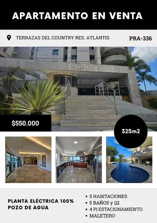 Apartamento en Terrazas del Country, Guataparo
