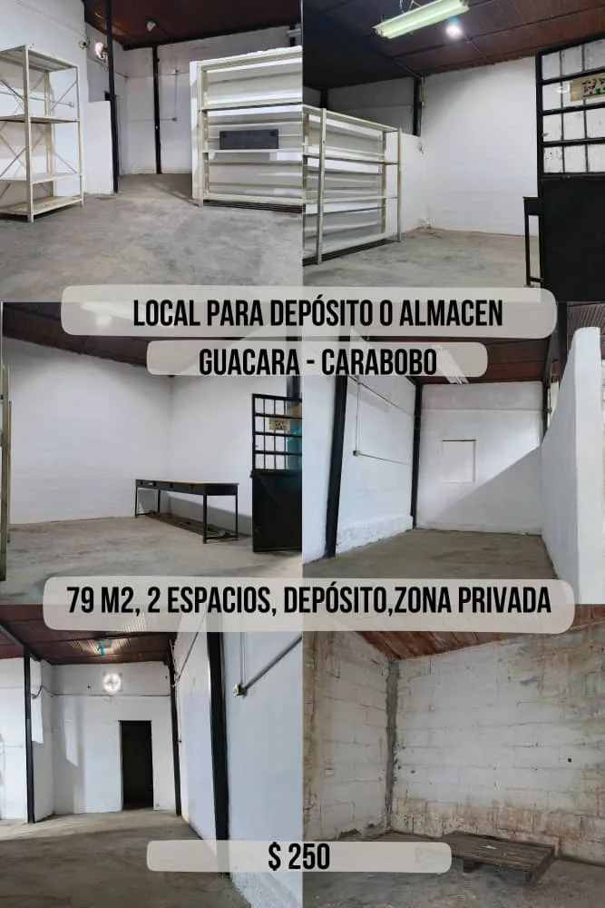Local en Alquiler en Guacara - Carabobo — 2 hab 79m² — USD 250
