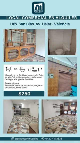 Local en Urb. San Blas, Av. Uslar - Valencia