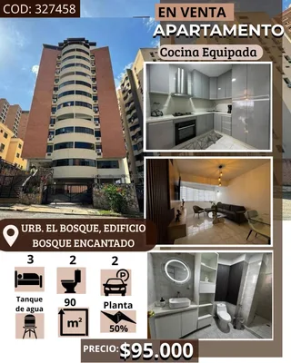 Apartamento en urb. el Bosque, Edificio Bosque Encantado