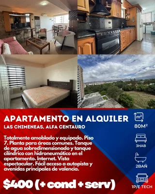 Apartamento en Las Chimeneas, Residencias Alfa Centauro
