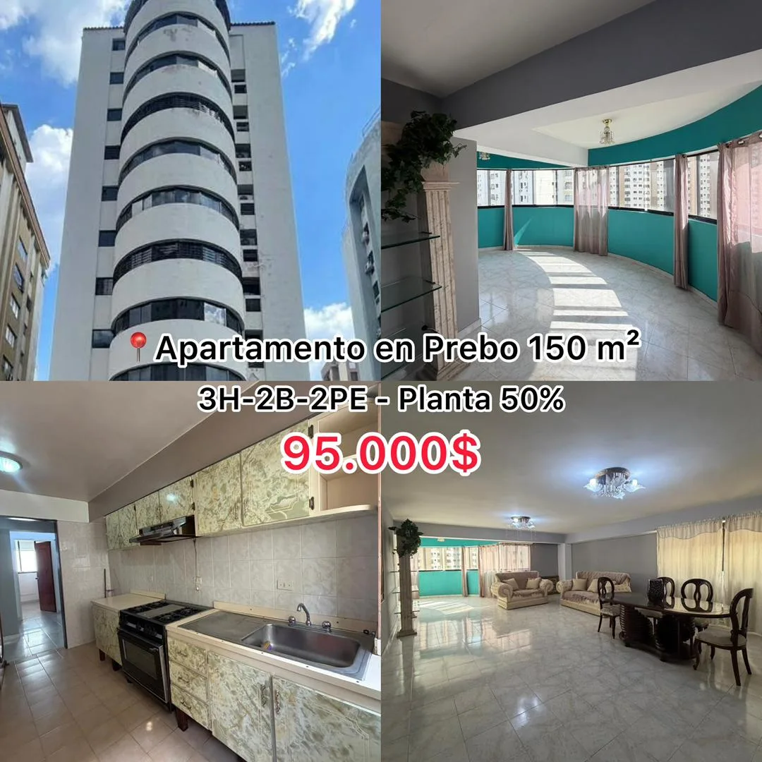 Apartamento en Venta en prebo, cerca del centro comercial shopping center — 3 hab 150m² — USD 95,000