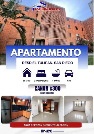 Apartamento en RESD EL TULIPAN. SAN DIEGO