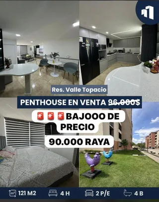 Penthouse en Residencia VALLE TOPACIO