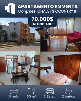 Apartamento en Conj. Res. Chalet's Country II