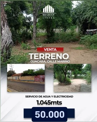 Terreno en Centro de Guacara, calle Mariño