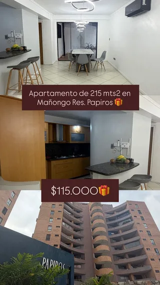 Apartamento en Residencias Papiros Mañongo