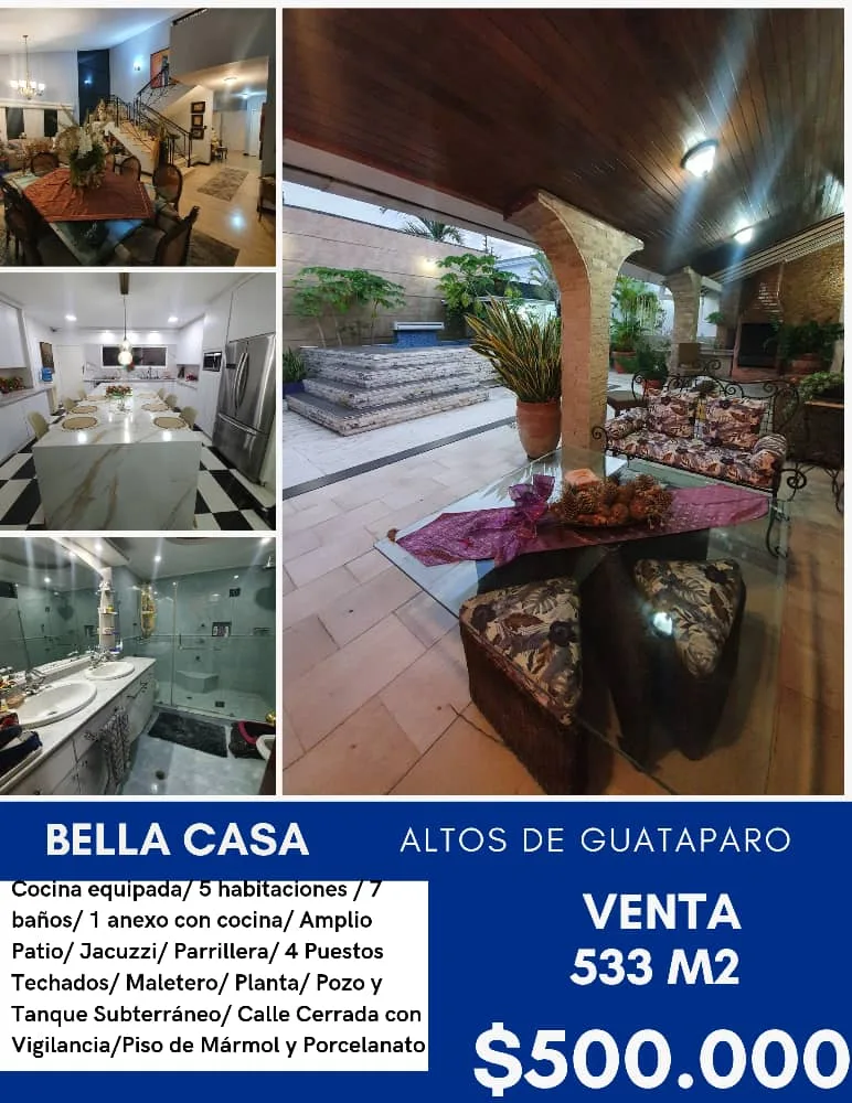 Casa en Venta en Altos de Guataparo — USD 500,000