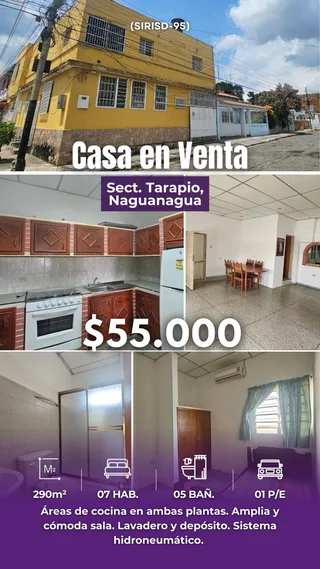 Casa en Sect. Tarapio, Naguanagua