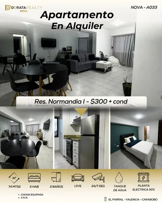 Apartamento en El Parral, Res. NORMANDIA 1