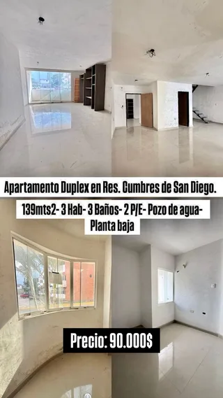 Apartamento en Res. Cumbres de San Diego