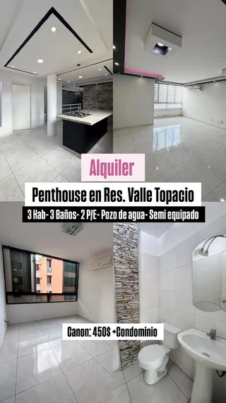Apartamento en Res. Valle Topacio. San Diego